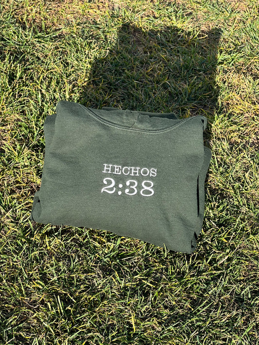 FOREST GREEN HECHOS 2:38 HOODIE